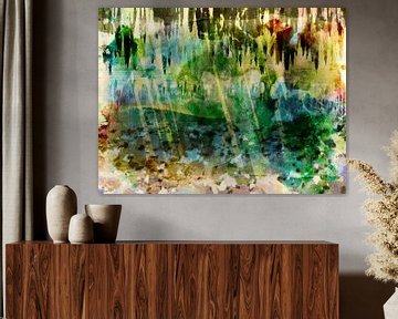 Kleurrijk regenwoud van Abstrakt Art