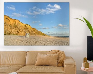 Strandkörbe am Roten Kliff auf Sylt von Michael Valjak