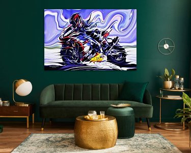 Example of the artwork in a room