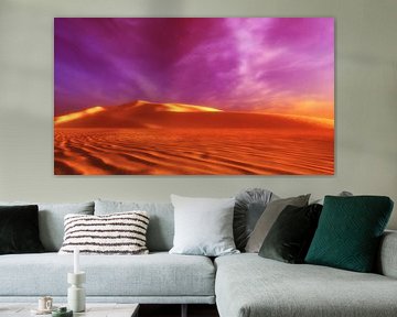 a colorful desert landscape (3d rendering) von Rainer Zapka