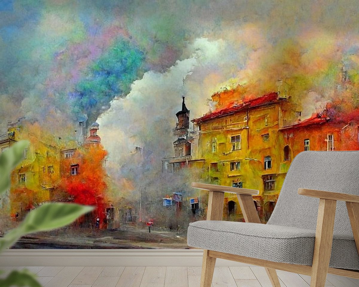 Example of the artwork in a room