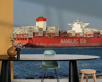 Containerschiff Cap San Artemissio, Hamburg Süd. von Jaap van den Berg