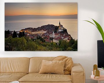 Piran in the evening light - Beautiful Slovenia by Rolf Schnepp