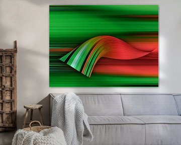 Vibration in red and green by Pa. Wowitto