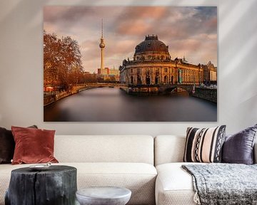 German capital Berlin at sunset by Marcel Tuit