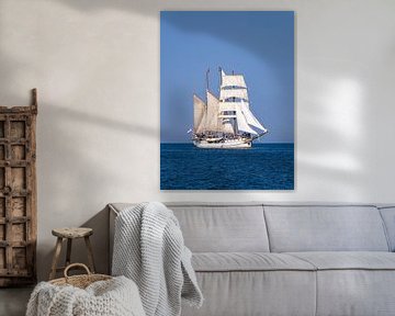 Sailing ship on the Baltic Sea during the Hanse Sail in Rostock by Rico Ködder