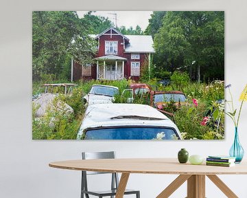 Autofriedhof Bastnas bei Tocksfors in Schweden