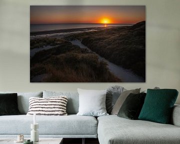 Sonnenuntergang in Zeeland von Jolanda Aalbers