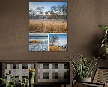 Dreams of the sea: dike house and mudflats in Keitum on Sylt by Christian Müringer