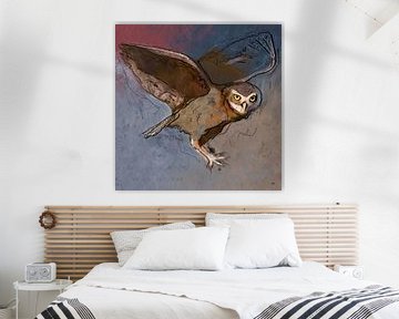 Animal painting of an owl
