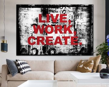 Live work create van Creative texts