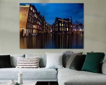 de hangende huizen van Amsterdam