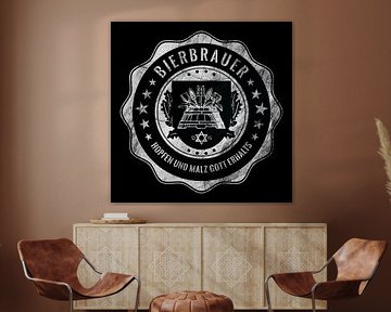 Bierbrauer, Mälzer, Bier, Zunftwappen von artevaria.de