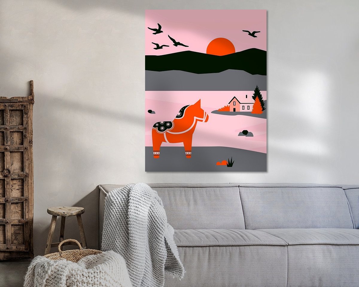 Example of the artwork in a room