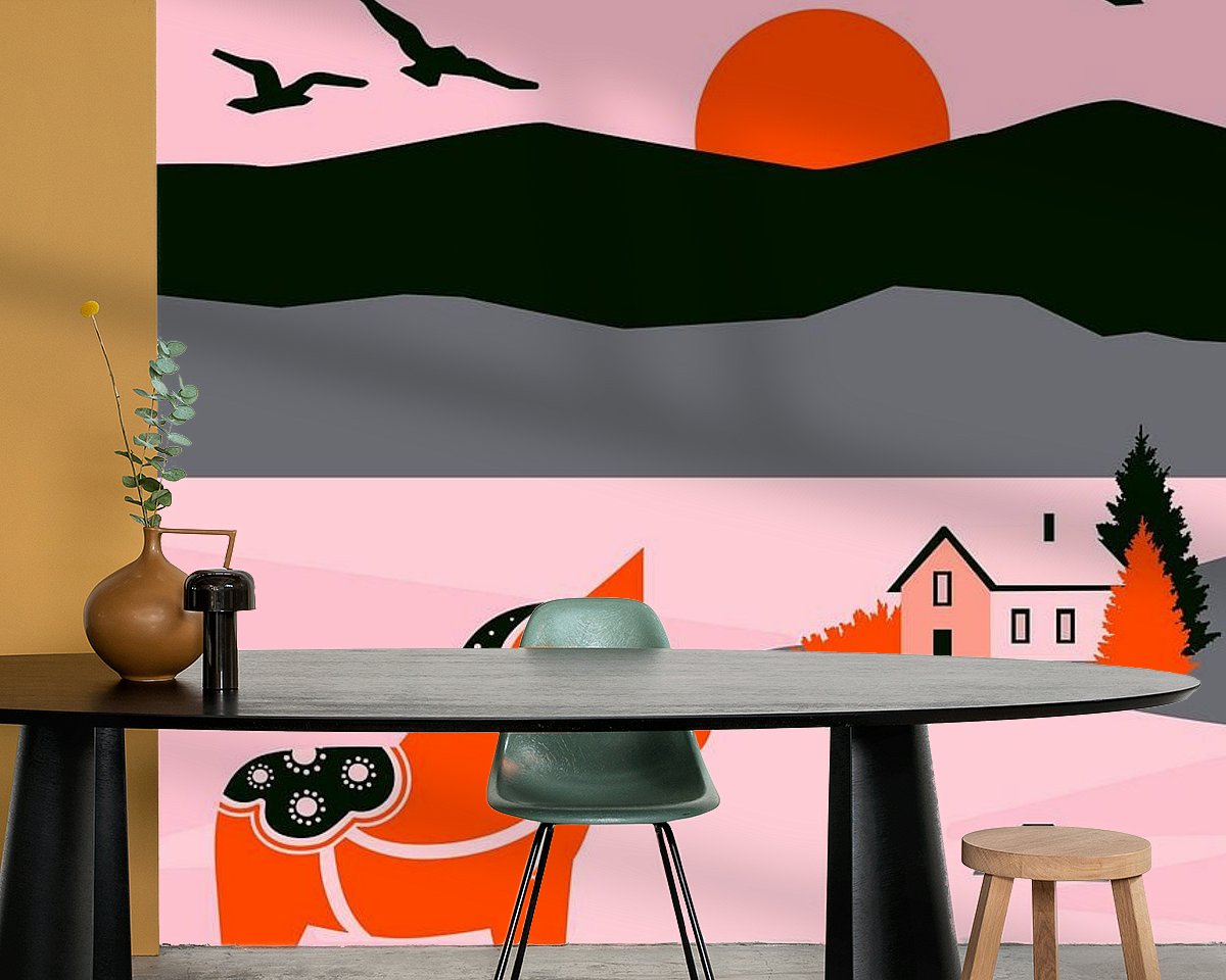 Example of the artwork in a room