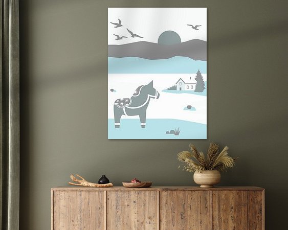 Example of the artwork in a room