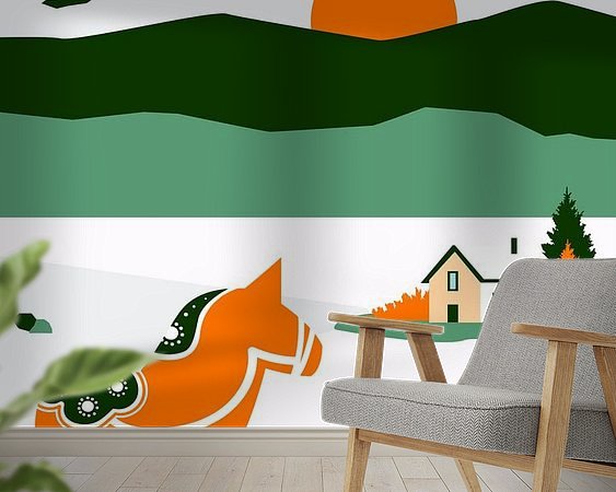 Example of the artwork in a room