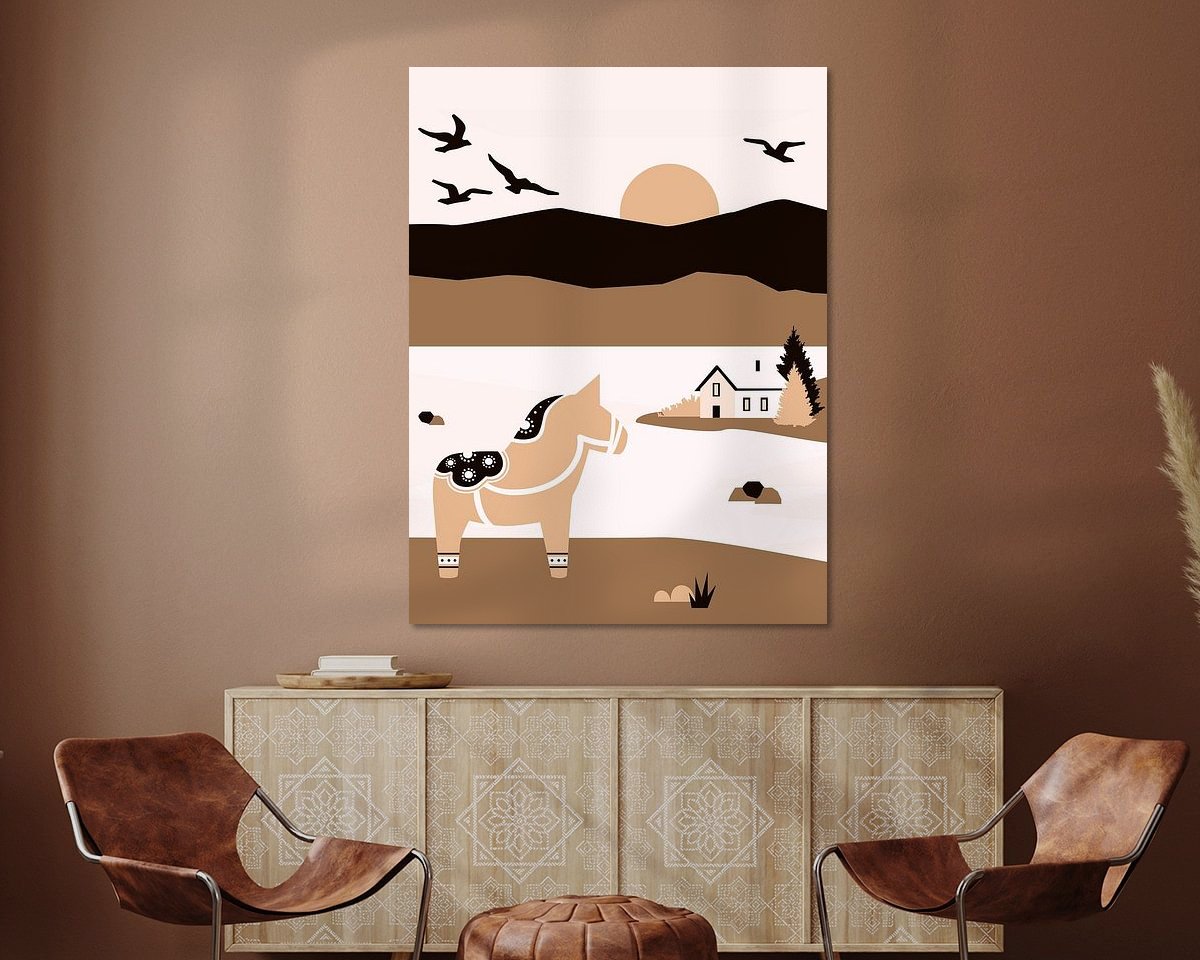 Example of the artwork in a room