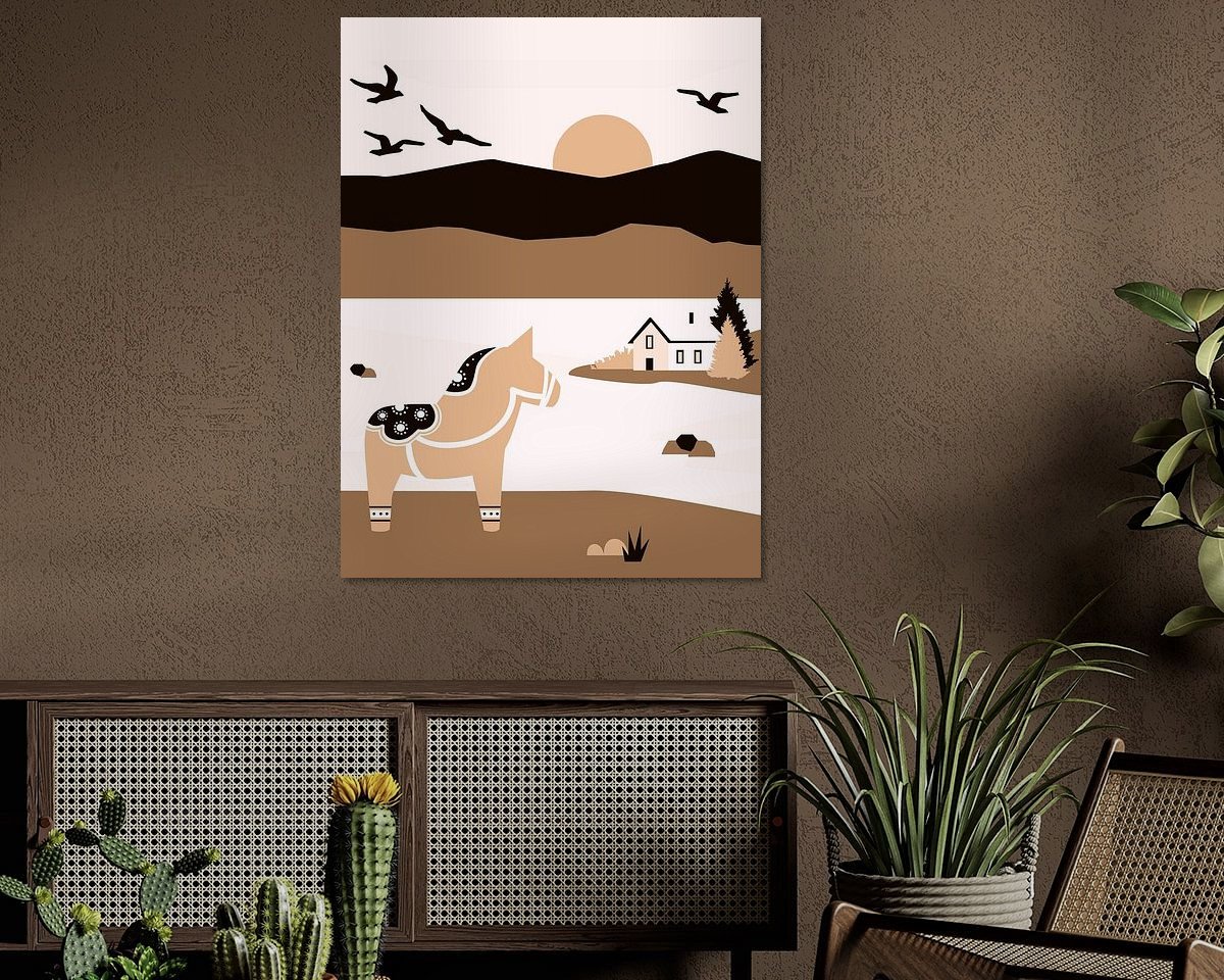 Example of the artwork in a room