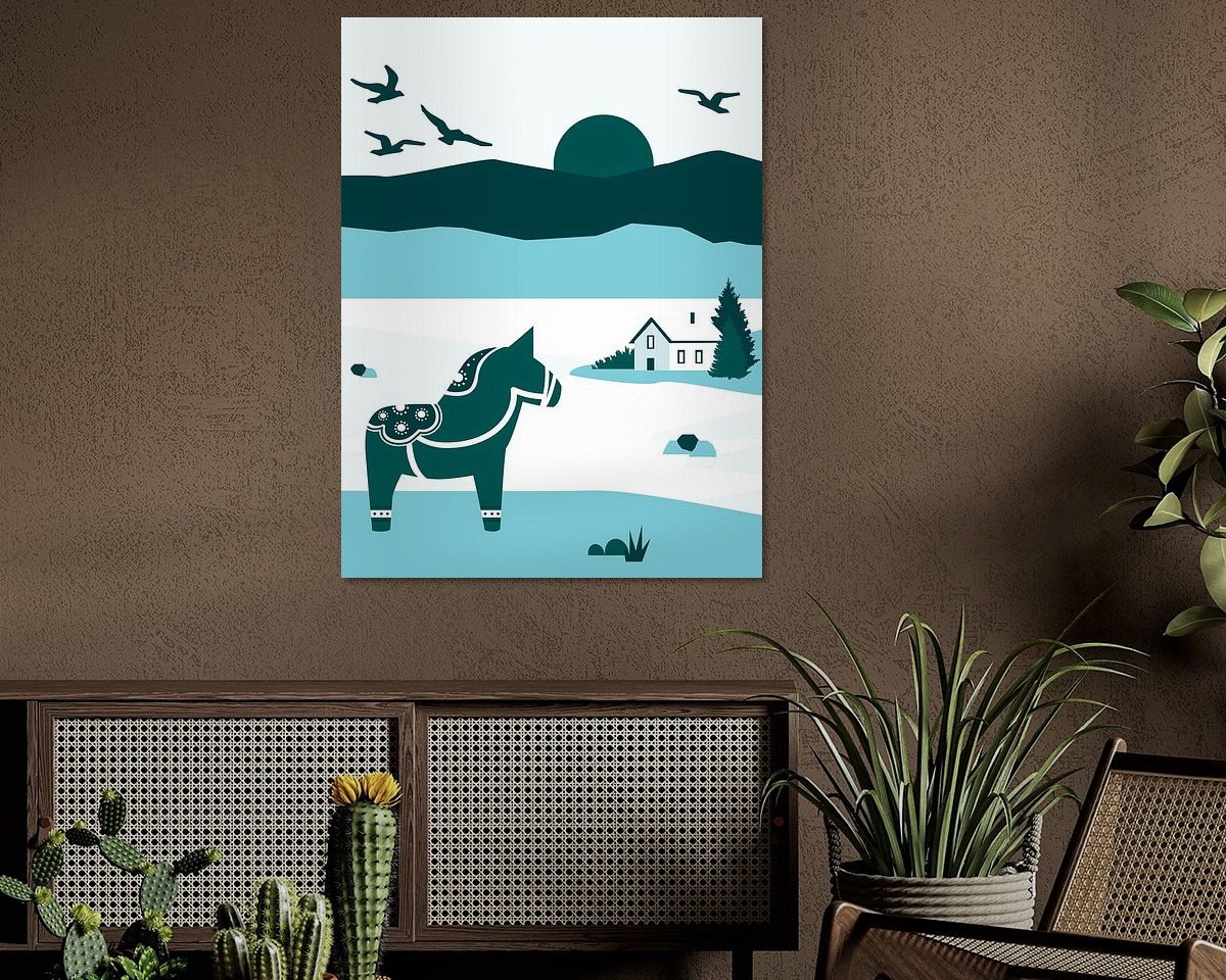 Example of the artwork in a room