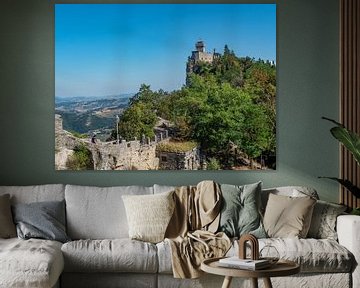 City wall with fortress in San Marino by Animaflora PicsStock