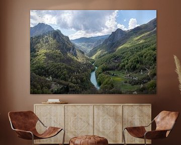 Tara canyon in Montenegro