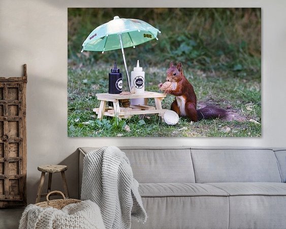 Example of the artwork in a room