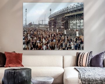 Feyenoord Kuip 1970 van Roel Dijkstra