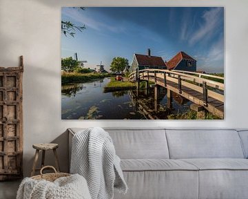 Zaanse Schans mit typischen Holzhäusern aus der Region Zaan von Remco-Daniël Gielen Photography