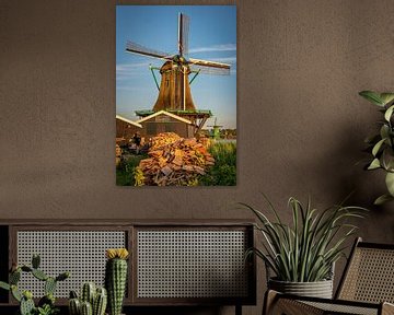 Een houtzaagmolen op de Zaanse Schans van Remco-Daniël Gielen Photography