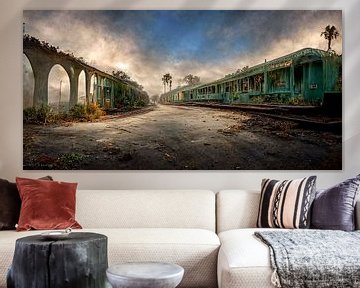 Abandoned 1950s train station along Route 66 by Harry Anders