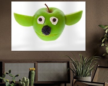 Pomme amusante - Yoda sur Jan Schneckenhaus