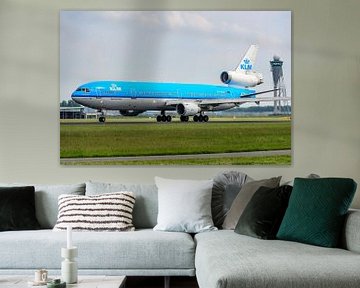 Décollage du McDonnell Douglas MD-11 de KLM (PH-KCB). sur Jaap van den Berg