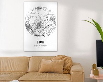 Didam (Gelderland) | Landkaart | Zwart-wit van Rezona