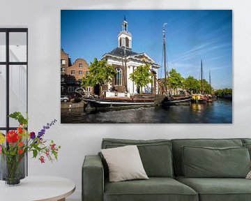 Lange haven in Schiedam, Netherlands