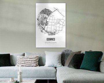 Eemnes (Utrecht) | Landkaart | Zwart-wit van Rezona