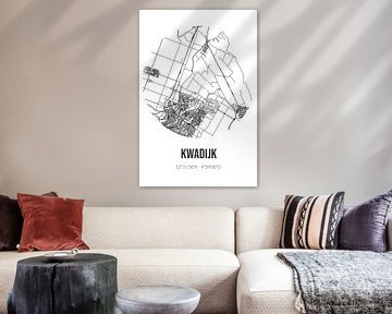 Kwadijk (Noord-Holland) | Landkaart | Zwart-wit van Rezona