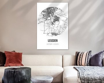 Leusden (Utrecht) | Carte | Noir et blanc sur Rezona