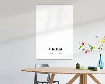 Formerum (Fryslan) | Landkaart | Zwart-wit van Rezona