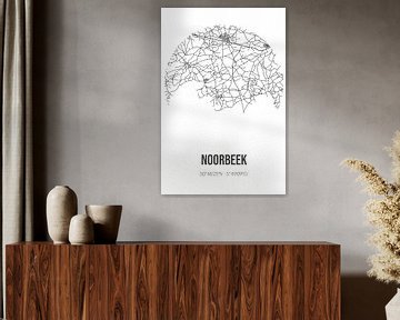 Noorbeek (Limburg) | Carte | Noir et blanc sur Rezona