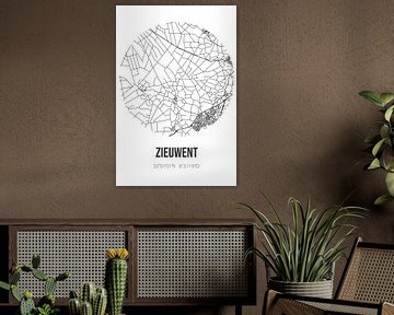 Zieuwent (Gueldre) | Carte | Noir et blanc sur Rezona