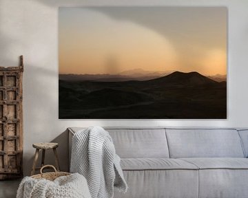 Sunset Mountains van Studio voor Beeld