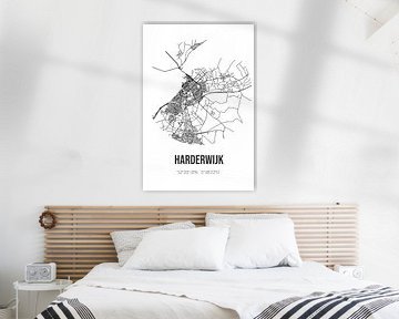 Harderwijk (Gueldre) | Carte | Noir et blanc sur Rezona
