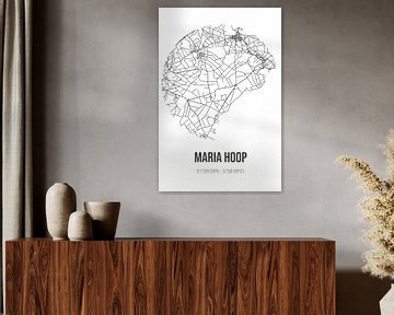 Maria Hoop (Limburg) | Landkaart | Zwart-wit van Rezona