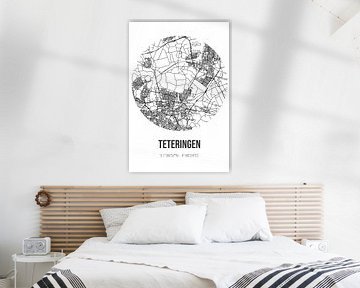 Teteringen (Noord-Brabant) | Map | Black and White by Rezona