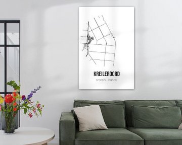 Kreileroord (Noord-Holland) | Landkaart | Zwart-wit van MijnStadsPoster