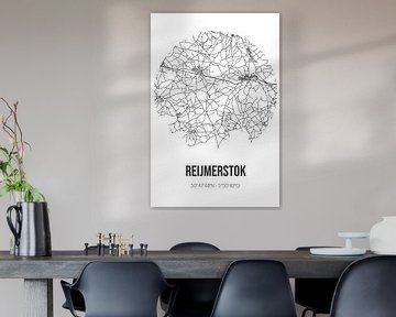 Reijmerstok (Limburg) | Landkaart | Zwart-wit van Rezona