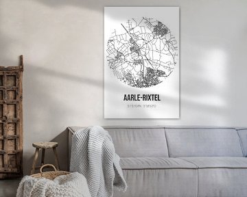 Aarle-Rixtel (Noord-Brabant) | Landkaart | Zwart-wit van Rezona