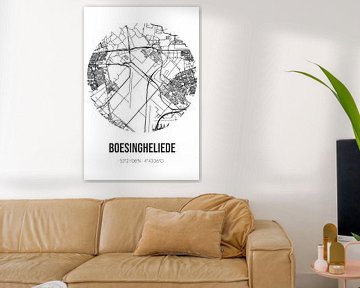 Boesingheliede (Noord-Holland) | Carte | Noir et blanc sur Rezona