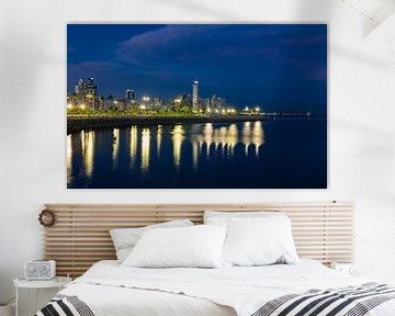 Panama City skyline at blue hour by Jan Schneckenhaus